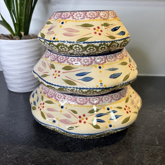 Temptations Other - Temp-tations Old World Stackable‎ Bee Hive Casserole Purple Blue Cottagecore